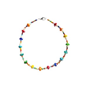Dorothy | beaded necklace | mushroom | fairy | y2k