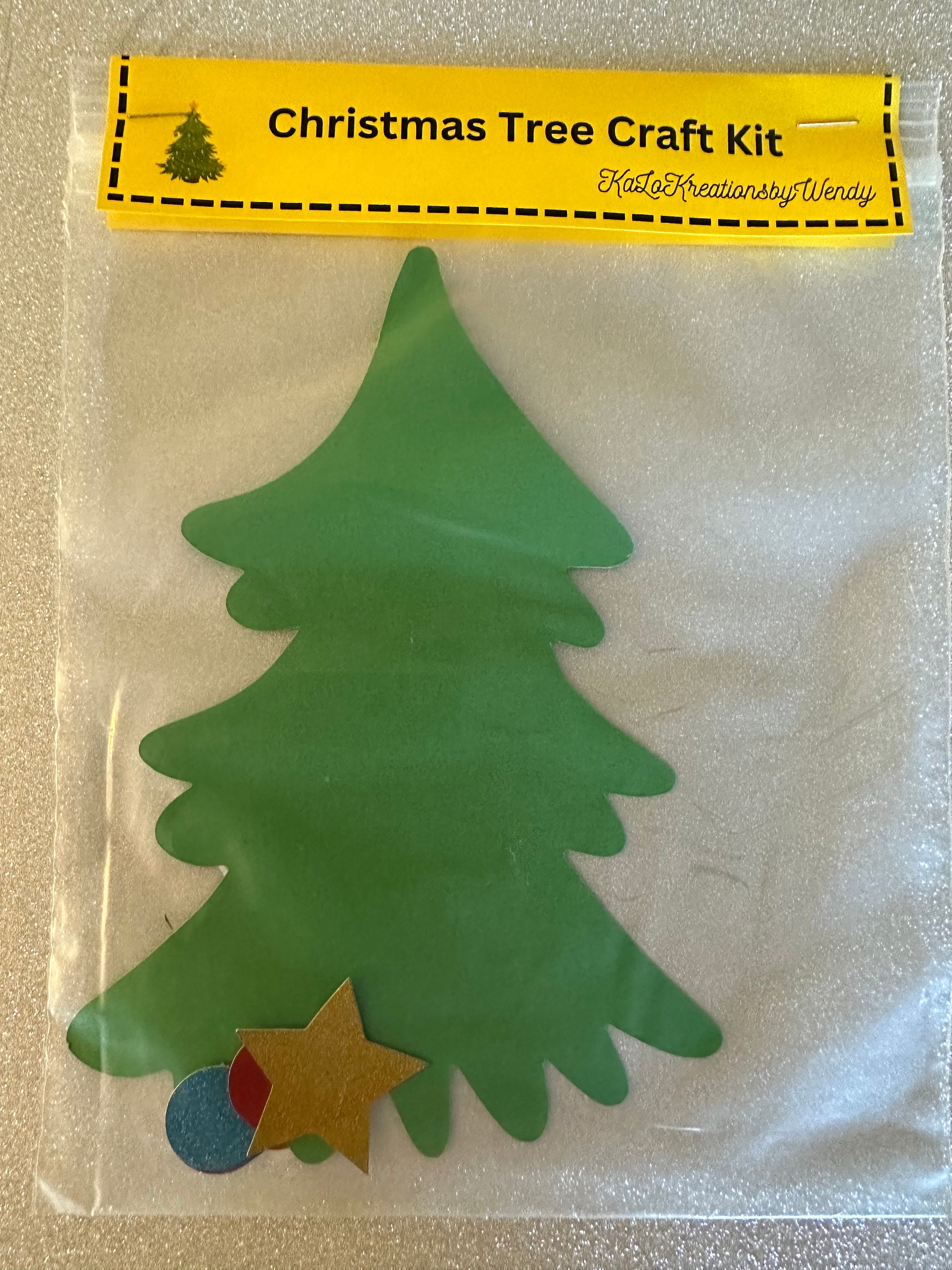 Christmas Tree Craft Kit, Cardstock Paper Craft for Kids, Kids