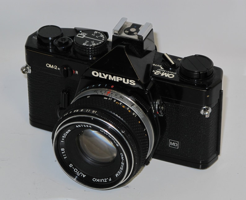Buy Olympus OM2 N Black 35mm SLR Film Camera With 50/1.8 F ZUIKO Lens