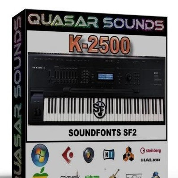 Kurzweil K 2500 Soundfonts Sf2 Synth Voorbeeldbibliotheek Analoge synthesizergeluiden Soundfont