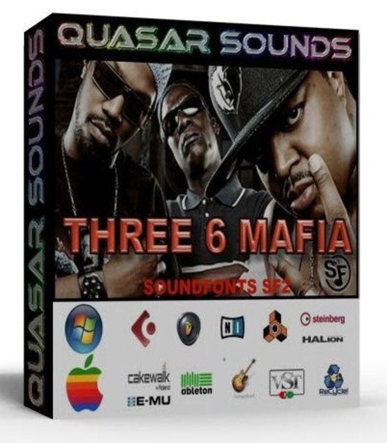 Three 6 Mafia Kit Soundfonts Dirty South Southern Rap Drum Kit and Trap