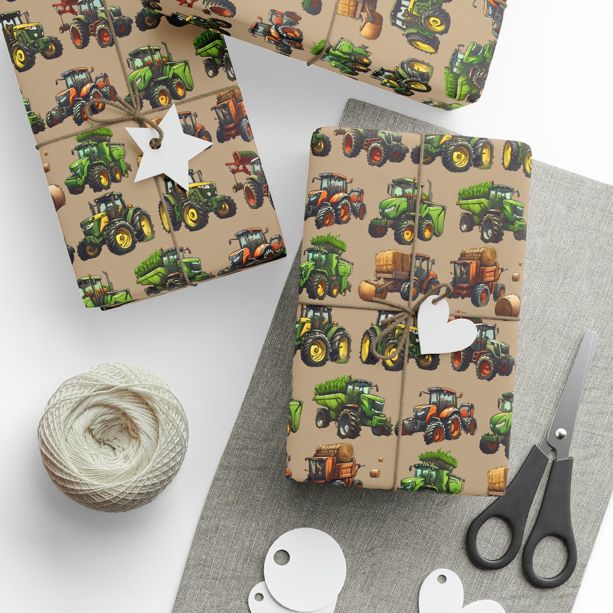Custom FARM Birthday Gift Wrapping Paper, Personalized Country Theme Happy  Birthday Wrapping Paper Roll, Kids Name Birthday Wrapping Paper 
