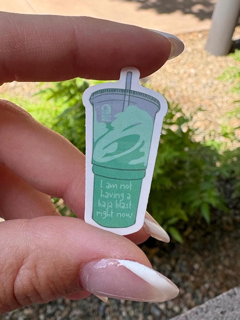 Taco Bell Baja Blast Waterproof Sticker: 80s Theme - Etsy