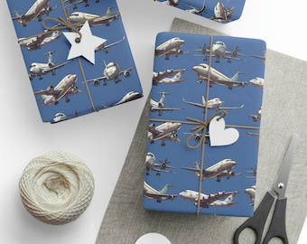 Carta da regalo a forma di aeroplano - 5° compleanno - 3° compleanno - 4° compleanno - Carta da regalo per bambini - Rotolo di carta da regalo