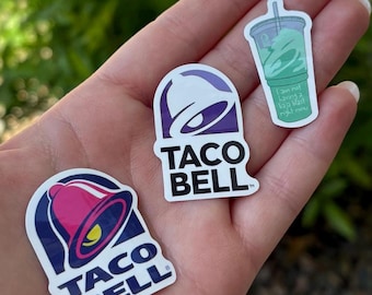 Taco Bell Baja Blast Waterproof Sticker: 80s Theme