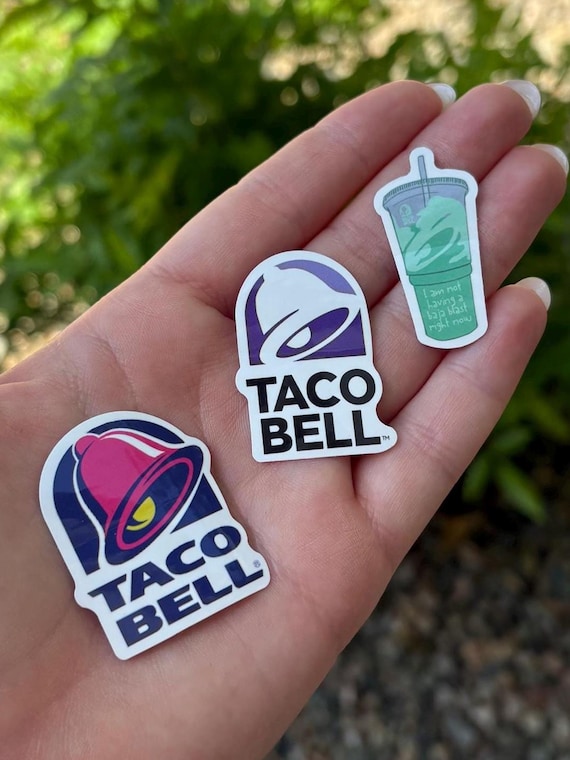 Taco Bell Baja Blast Waterproof Sticker: 80s Theme