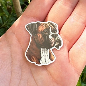 Pegatina Boxer, pegatina divertida, pegatina Kindle, pegatina para perros, mamá boxer, papá boxer, regalo amante de los boxeadores, pegatinas boxer, perro de raza boxer