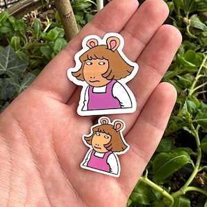 DW Side Eye Meme Sticker, Arthur, 90s sticker, Kindle sticker, Laptop Sticker, Funny Sticker, Bookish Sticker