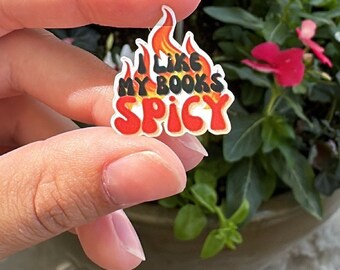 I Like My Books Spicy Sticker: Waterproof Smut Book Lover Gift