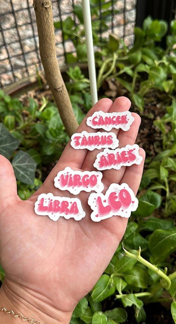 Horoscope Sticker, Zodiac Sticker, Aries, Taurus, Gemini, Cancer, Leo, Virgo, Libra, Scorpio, Sagittarius, Capricorn, Aquarius, Pisces