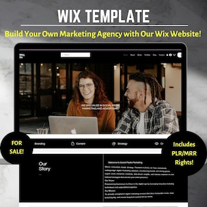 Modern Wix Website Template: Creative & Marketing Agency (PLR)