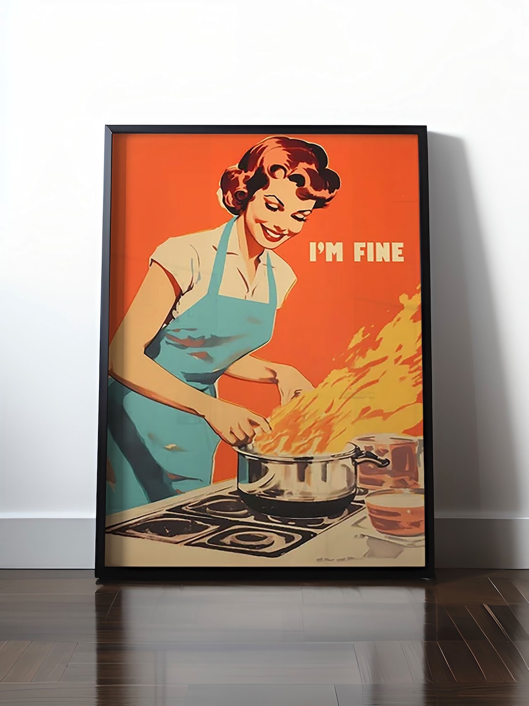 Kitchen Print Funny 90s Poster Retro Food Print Kitchen Wall Etsy