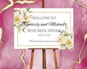 Rehearsal Dinner Sign, rehearsal dinner Decor