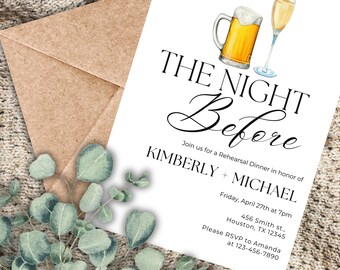 Rehearsal Dinner Invitation, rehearsal dinner invitations, Art Deco invitation, cocktail invitation