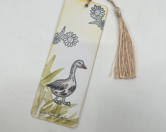 Geese Flower Handmade Bookmark
