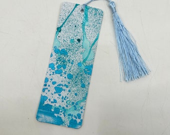 Water Splash Handmade Bookmark