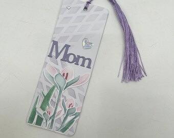 Mom Floral Handmade Bookmark