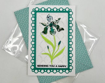 Flower Happy Birthday Handmade Small Card