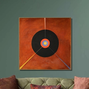 Hilma Af Klint The Swan No. 18 Art Print, Hilma Af Klint Canvas Wall Art,Fine Art Poster,Canvas Print, Canvas Poster,Home Wall Decor17