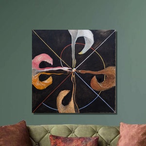 Hilma Af Klint The Swan No. 7 Art Print, Hilma Af Klint Canvas Wall Art,Fine Art Poster,Canvas Print, Canvas Poster,Home Wall Decor20