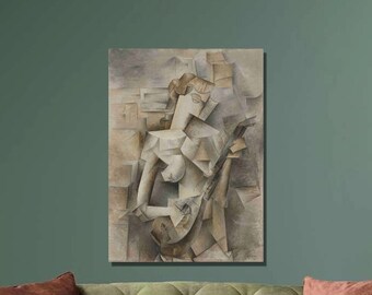 Pablo Picasso Dziewczyna z mandoliną, wydruk artystyczny na płótnie