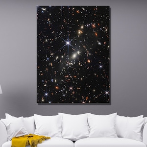 NASA Images Canvas Wall Art, NASA Poster, James Webb Space Telescope, Webb's First Images, Deep Field Images, Space Poster, Home Decor14