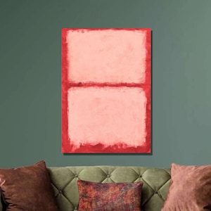 Mark Rothko Untitled Pink and Red Art Print,Canvas Wall Art,Rothko Art Museum Exhibition,Pink Canvas Poster,Reproduction Art,Wall Decor59