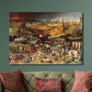 Pieter Bruegel The Triumph of Death Art Print,Pieter Bruegel Canvas Wall Art, Canvas Print, Bruegel Artwork,Canvas Poster, Home Wall Decor13