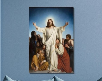 Carl Bloch Christus Consolator Art Print: Jesus Christ Canvas Wall Art
