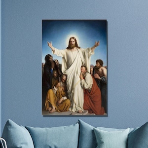 Carl Bloch Christus Consolator Art Print,Jesus Christ Art,Canvas Wall Art,Consolator Exhibition Poster,Canvas Print, Wall Decor11