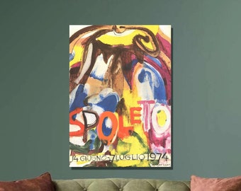 Willem de Kooning Spoleto Festival Poster Art Print, Willem de Kooning Canvas Wall Art, Abstract expressionism, Canvas Poster, Wall Decor49