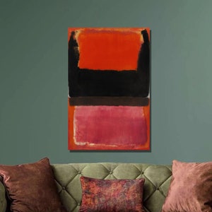 Mark Rothko Nr. 21 (Rot, Braun, Schwarz und Orange), 1951 Kunstdruck,Leinwand Wandkunst,Rothko Kunst,Reproduktion Kunst,Leinwand Poster,Wanddekor53