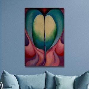 Georgia O&#39;Keeffe Series 1, No. 8 Art Print,Georgia O&#39;Keeffe Canvas Wall Art,O&#39;Keeffe Art Poster, O&#39;Keeffe Print,Canvas Poster,Wall Decor1