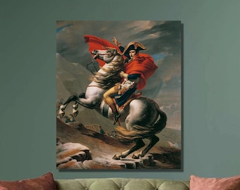 ナポレオン アルプス越え ジャック・ルイ・ダヴィッド作 複製画 - Etsy