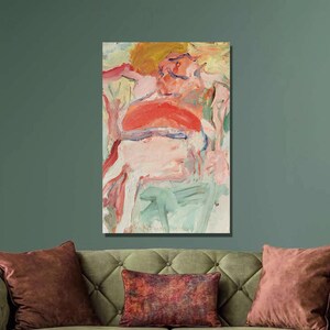 Willem de Kooning Vrouw in de tuin I Art Print, Willem de Kooning canvas muurkunst, abstract expressionisme, canvas poster, Home Wall Decor52