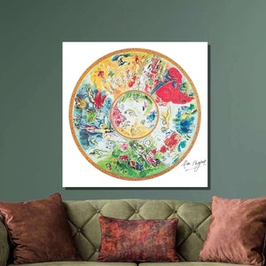 Vintage 1950s Delaunay “The City of Paris” Mini Offset Lithograph Art Print Vintage 1950s Delaunay “The City of Paris” Mini Offset Lithograph Art Print