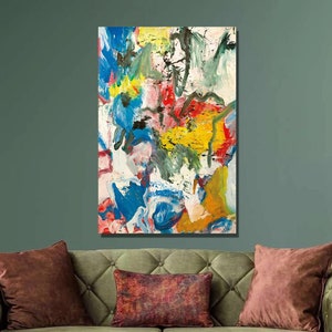Willem de Kooning Untitled 1975 Art Print,Willem de Kooning Canvas Wall Art,Abstract expressionism Art, Canvas Poster&Panel,Home Decor20