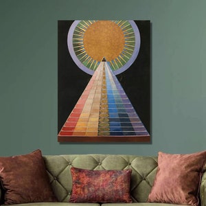 Hilma Af Klint Altarpiece No.1 Art Print, Hilma Af Klint Canvas Wall Art,Fine Art Poster,Canvas Print, Canvas Poster,Home Wall Decor2