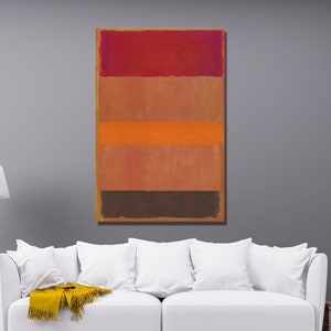 Mark Rothko Rot Orange Braun Schwarz Kunstdruck,Leinwand Wandkunst,Rothko Art Museum Ausstellung,Reproduktion Kunst,Leinwand Poster,Haus Wand Decor27