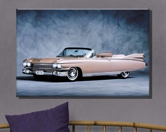 Cadillac Serie 62: Arte en lienzo: Decoración de pared de coches clásicos 56i
