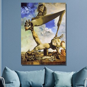 Salvador Dali Canvas Wall Art,Salvador Dali Soft Construction with Boiled Beans Art Print,Salvador Dalí Poster,Home&Office Decor Gift/39