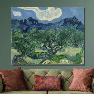 Vincent van Gogh The Olive Trees Art Print,Vincent van Gogh Canvas Wall Art,Canvas Print,Modern art,Canvas Poster & Panel ,Home Wall Decor10