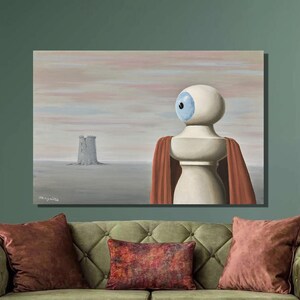 Rene Magritte La Belle Lurette Art Print, René Magritte Canvas Wall Art,Magritte Artwork,Surrealism Art,Canvas Poster &Panel,Wall Decor23
