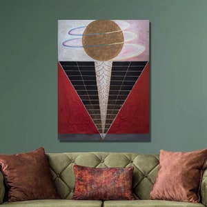 Hilma Af Klint Altarpiece No.2 Art Print, Hilma Af Klint Canvas Wall Art,Fine Art Poster,Canvas Print, Canvas Poster,Home Wall Decor3