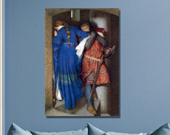 Hellelil and Hildebrand Canvas Print: Frederic William Burton