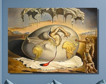 Salvador Dali Canvas Wall Art,Salvador Dali Geopoliticus Child Watching the Birth of the New Man Art Print,Dalí Poster,Home&Office Decor /41