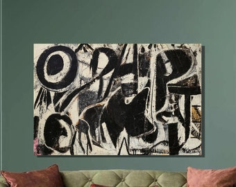 Willem de Kooning Orestes 1947 Art Print,Willem de Kooning Canvas Wall Art,Abstract expressionism Art,Canvas Poster,Home Wall Decor38