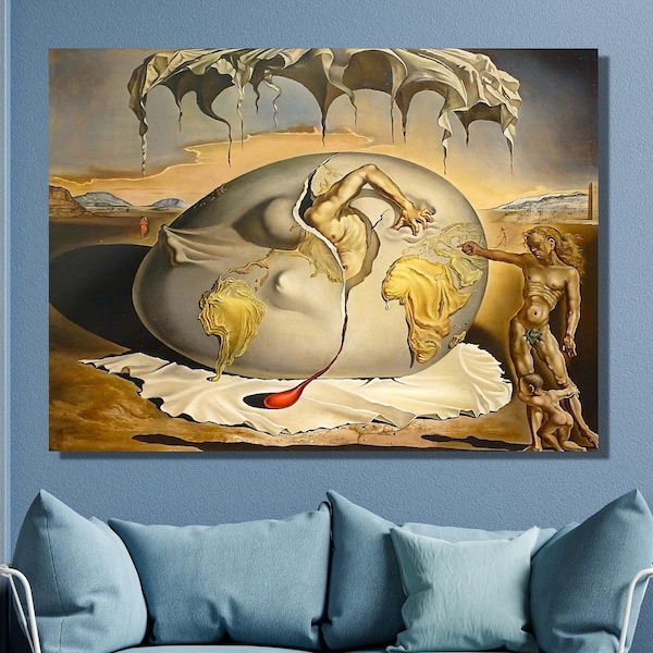 Salvador Dali Canvas Wall Art,Salvador Dali Geopoliticus Child Watching the Birth of the New Man Art Print,Dalí Poster,Home&Office Decor /41