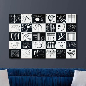 Wassily Kandinsky Thirty Art Print,Wassily Kandinsky Canvas Wall Art,Abstract art, Canvas Poster & Panel,Home Wall Decor17