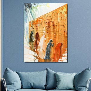 Salvador Dali Canvas Wall Art,Salvador Dali The Wailing Wall Art Print,Reproduction Art,Salvador Dalí Poster,Dali Home&Office Decor Gift/34